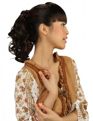 Wigs2you 馬尾 新款捆綁式蓬松時尚馬尾辮 自然爪夾式卷髪WS-5007-DB